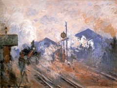 Monet le pint? al ferrocarril.